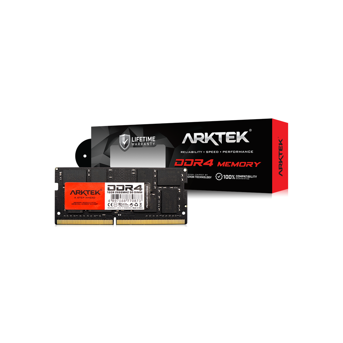 Arktek 8GB DDR4 2666Mhz SO DIMM Notebook Memory