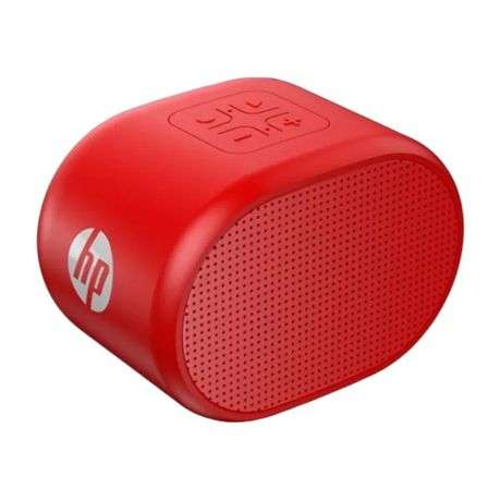 HP - BTS01 - Portable Bluetooth Speaker Hi-Fi Surround Sound - Red