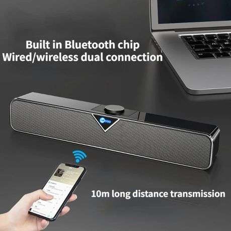 Lenovo Lecoo - DS102 - Desktop Bass Speaker With 3D Stereo Sound - Black