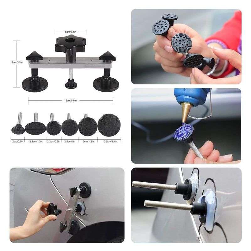 75 Pieces Professional Paintless Auto Dent Repair Kit Set and Puller