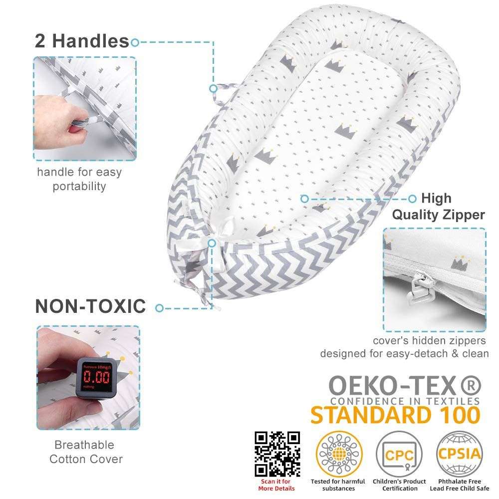 Baby Co-Sleeping Bassinet for Newborn Lounger