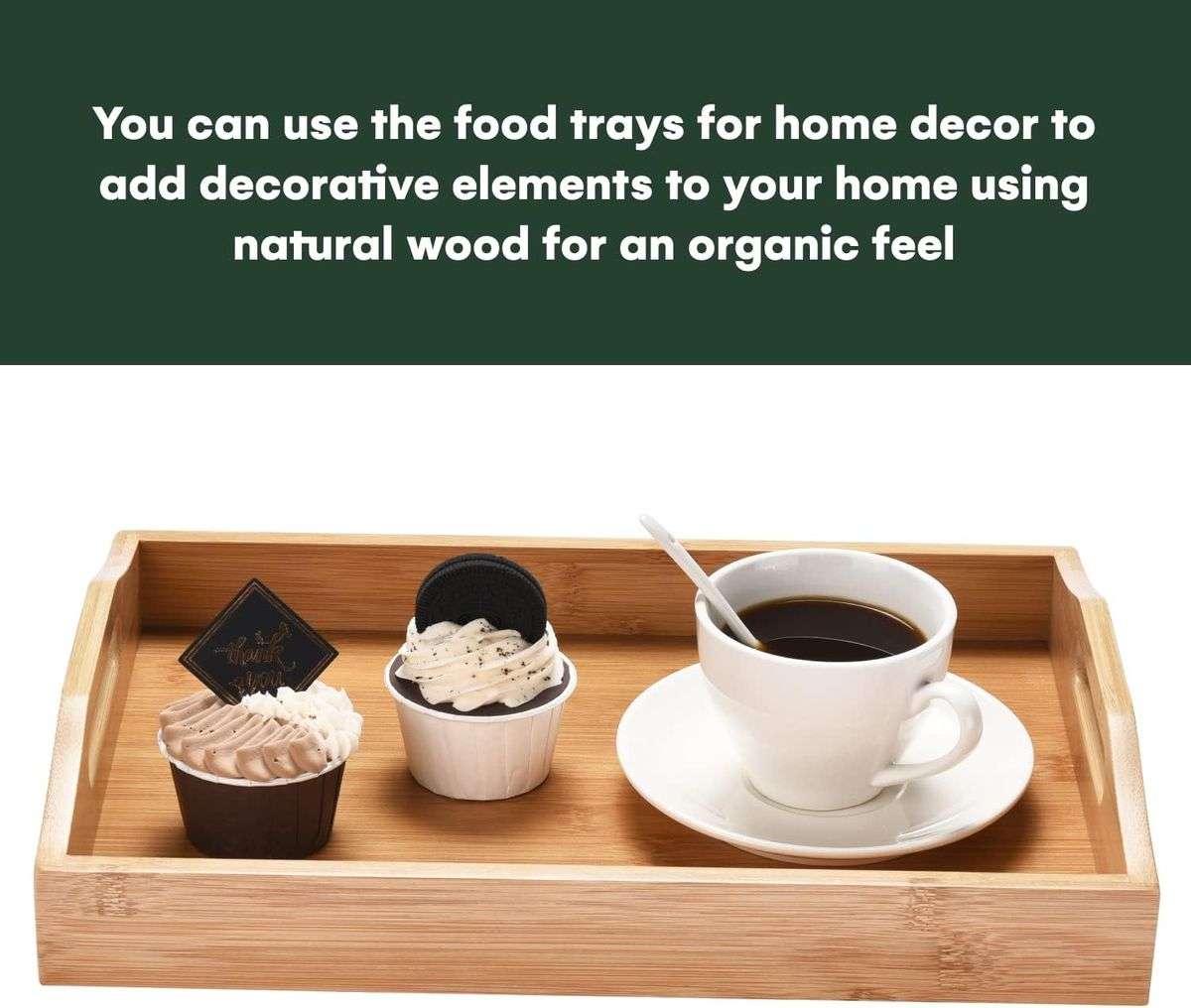 Bamboo Serving Trays 3 Piece