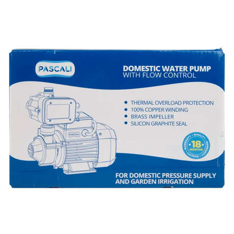 PASCALI - Peripheral Water Pressure Booster Pump 0.37kW with Controlller - PASCALI - Peripheral W...