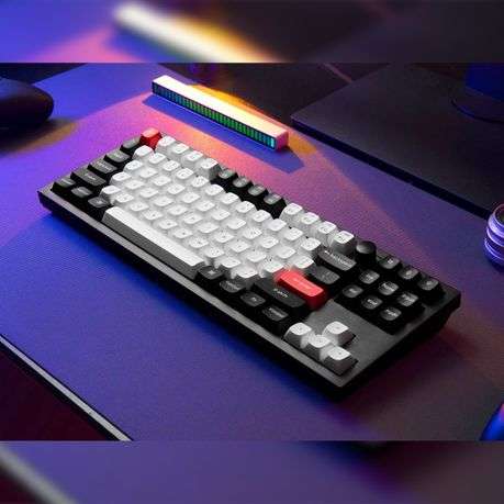 Keychron - Q3 HE QMK 80% Wireless Custom Mechanical Keyboard (Nebula Switch)  Carbon Black - K...