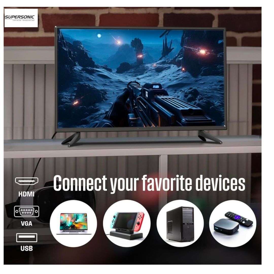 Supersonic 32` HD Ready LED TV with Digital Tuner (DVB-T2) + Dynamic Sound