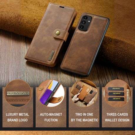 Detachable leather wallet case for Samsung iPhone Huawei