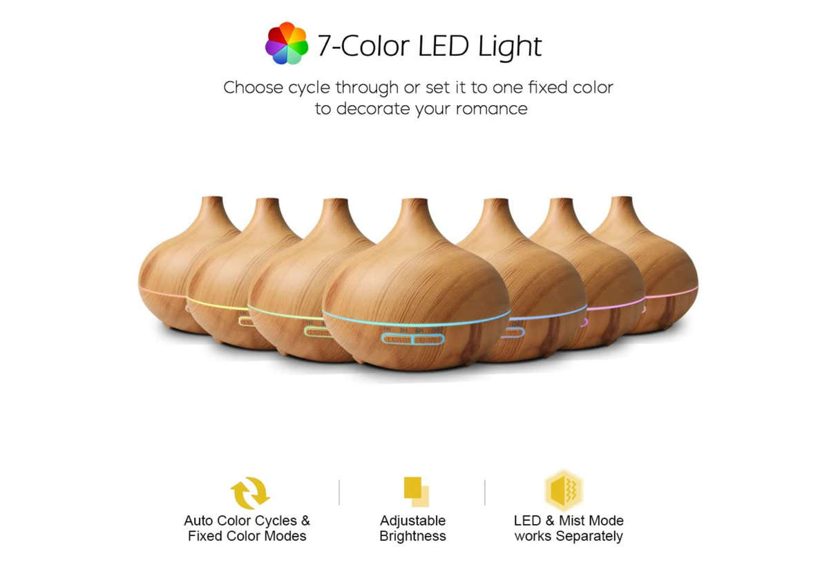 550ML Remote Control Essential Oil Diffuser and Humidifier
