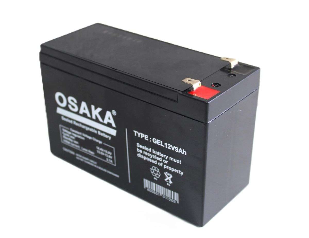 12V 9AH Osaka - Gel Battery For Gate Motor, CCTV