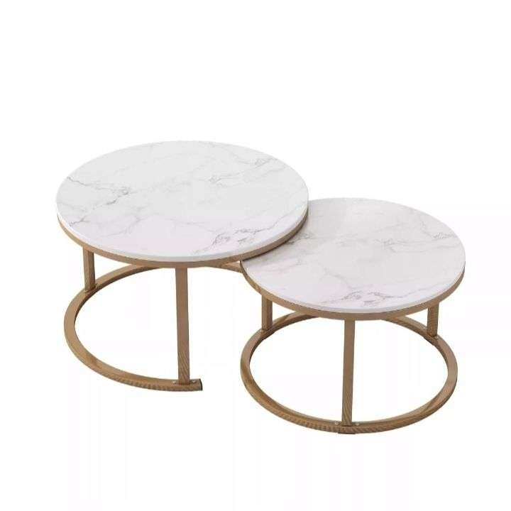 Round Nesting Coffee Table Set Of 2