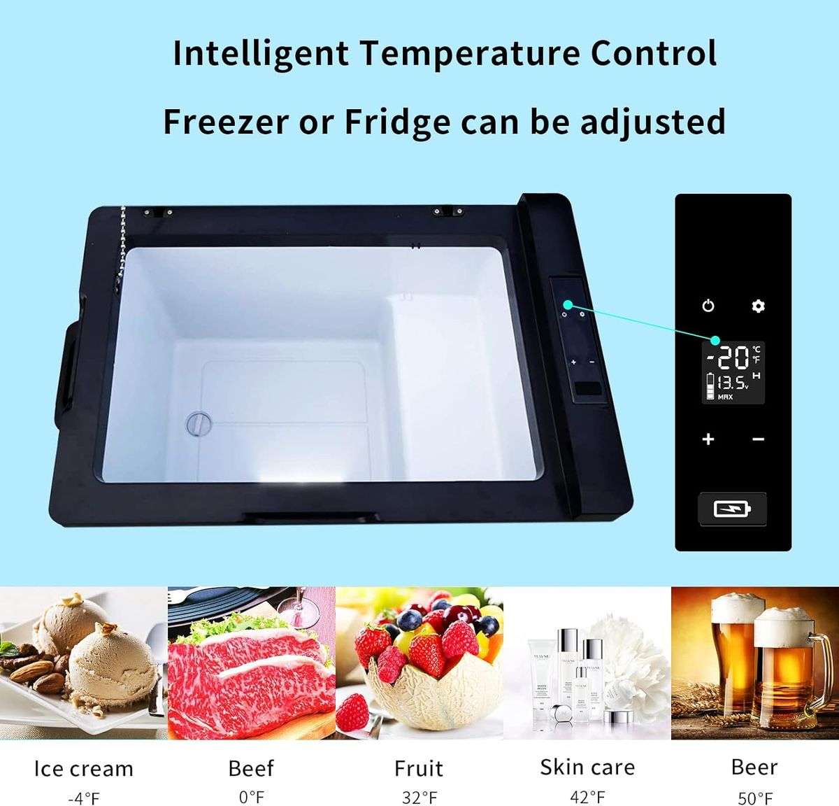 Alpicool 40L Portable Refrigerator Car Freezer Car Fridge