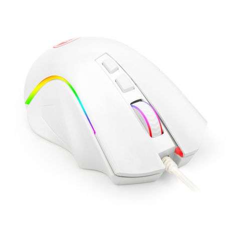 Redragon - Griffin 7200DPI Gaming Mouse - White - Redragon - Griffin 7200DPI Gaming Mouse - White