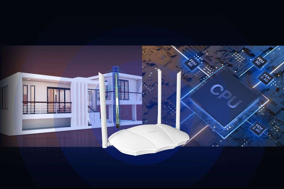 Tenda AX3000 Dual Band Gigabit Wi-Fi 6 Router - TX9