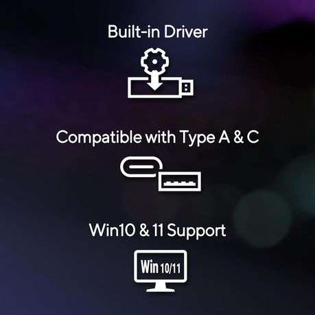 Asus - BE6500 Tri-band WiFi 7 USB adapter - Asus - BE6500 Tri-band WiFi 7 USB adapter