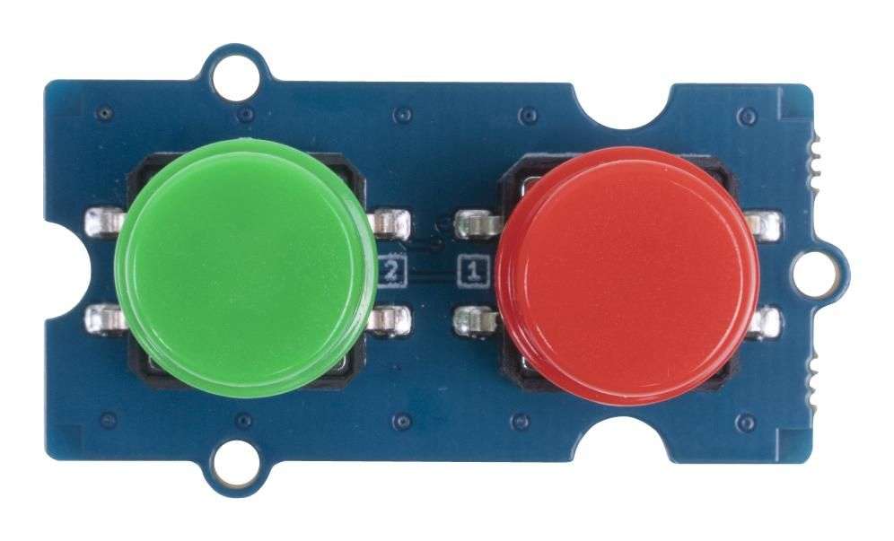 Seeed Studio (111020103) Dual Button Module, with Keycaps & Cable, 3V to 5V