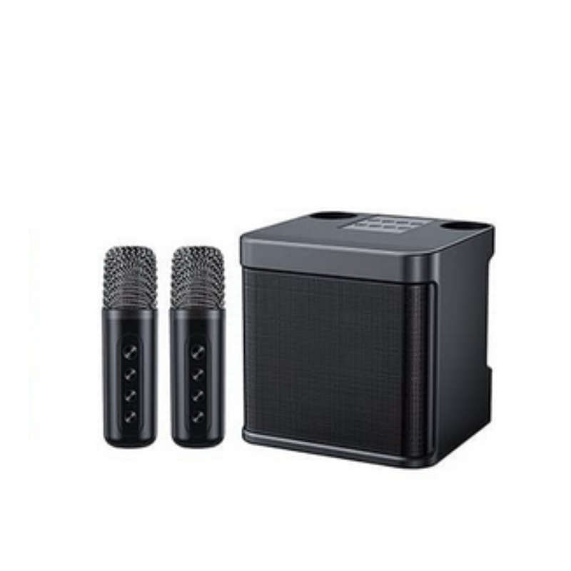 YS-203 Portable Mini Wireless Bluetooth Speaker With 2 Karaoke Microphone