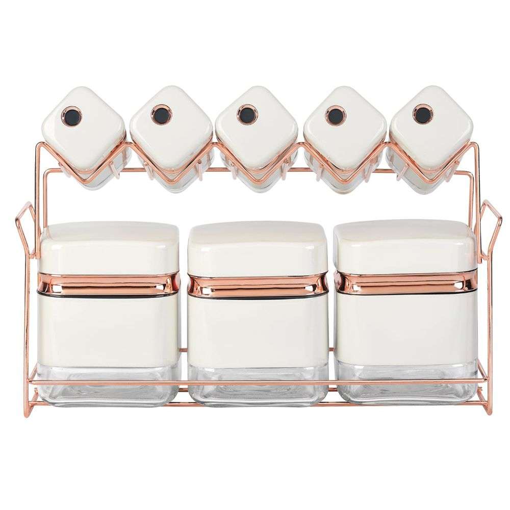 Canister Set 8 Piece - Cream