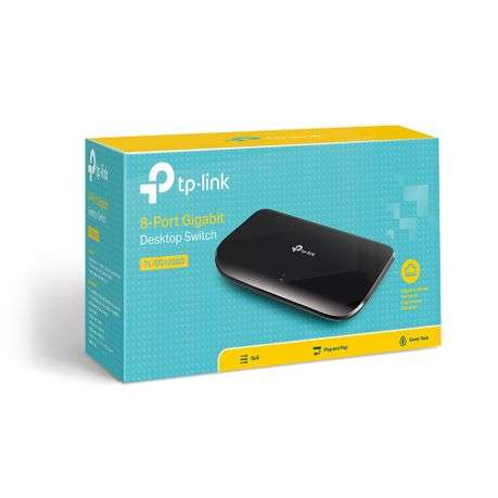 Tp-Link - SG1008D 8 Port Desktop Gigabit Switch - Tp-Link - SG1008D 8 Port Desktop Gigabit Switch