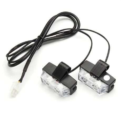 Grill Clip-On Emergency Strobe Warning Light - White