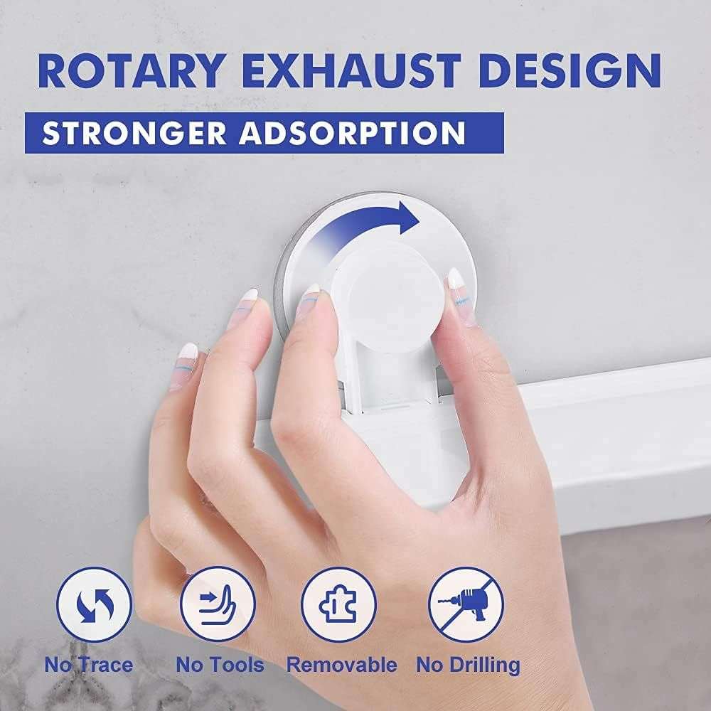 Bathroom Wall Mount Shelf With Suction cup