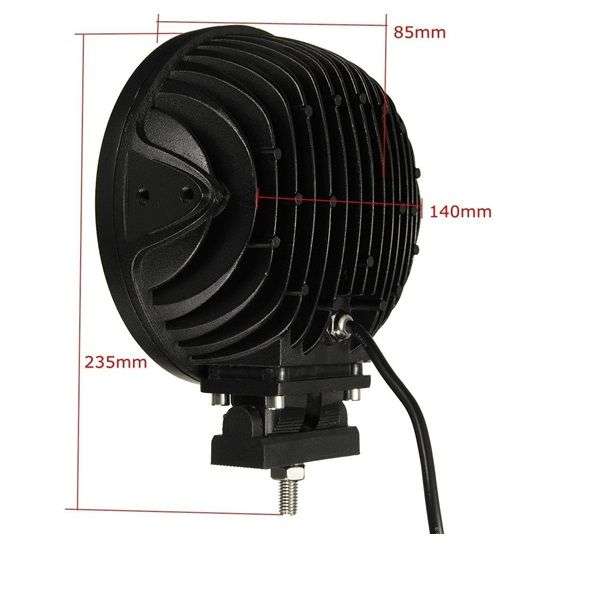 Spot Lights For Offroad Cars 12v 24v 60w 7" Round Driving Lights 1PCS