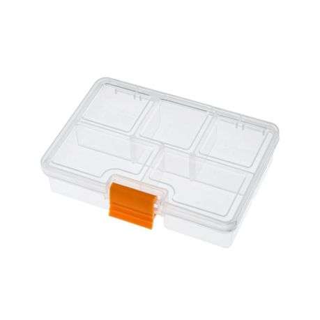 Multipurpose Storage Box 13x10x3cm | Clear Hinged Lid & Latch | Beads Screws Craft Parts