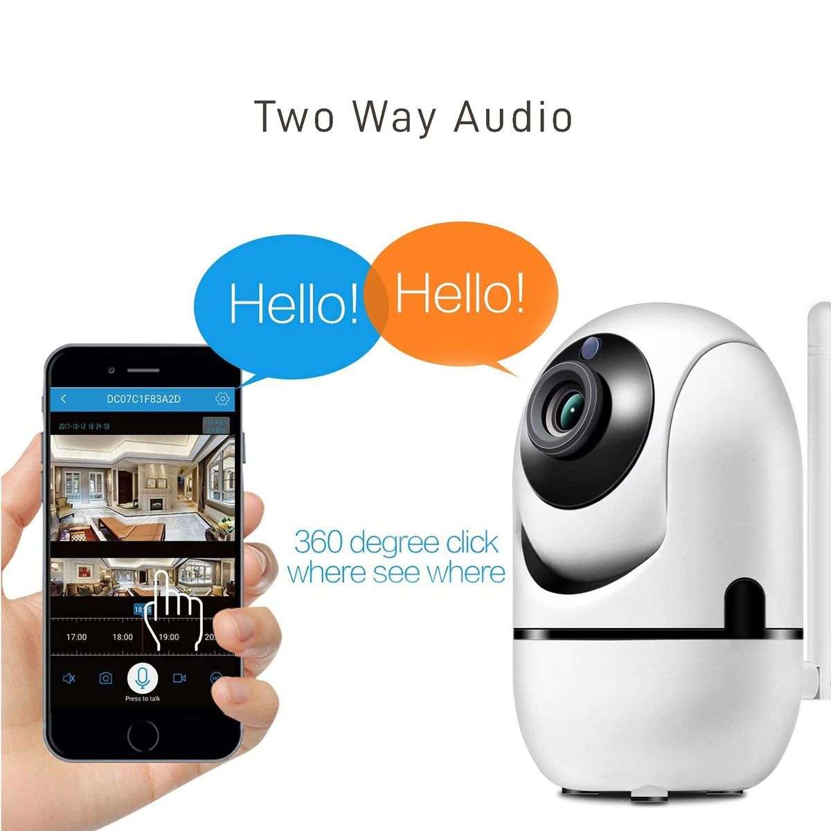 Auto Track Wireless WiFi IP Camera