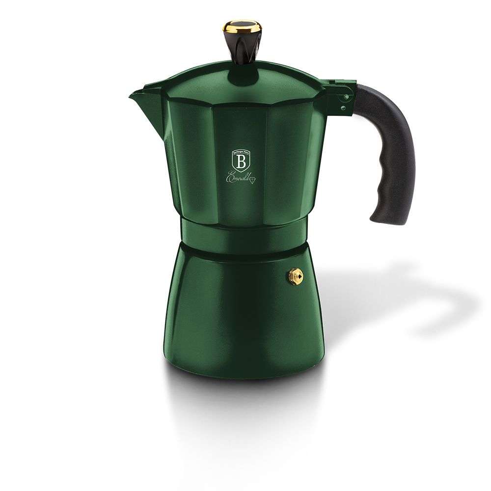 Berlinger Haus 6 Cup Aluminium Coffee Maker - Emerald(DISPLAY MODEL)