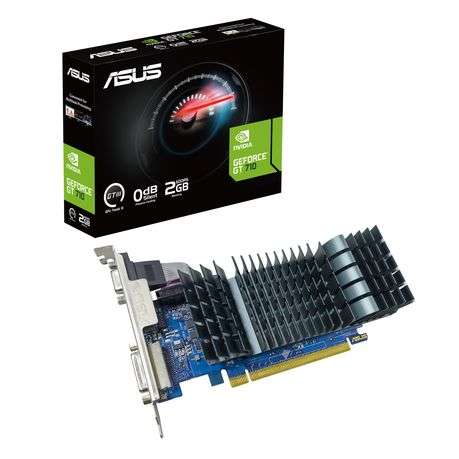 Asus - GeForce GT 710 2GB GDDR5 EVO Graphics Card - Asus - GeForce GT 710 2GB GDDR5 EVO Graphics ...