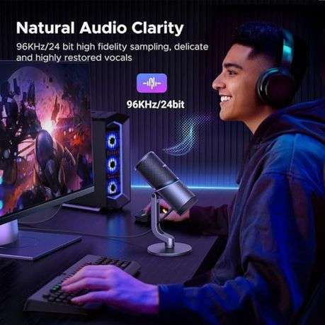Ugreen - CM769 RGB USB Gaming Microphone - Ugreen - CM769 RGB USB Gaming Microphone