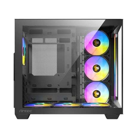 Antec - C5 ARGB ATX Dual Mid Tower Gaming Chassis  Black - Antec - C5 ARGB ATX Dual Mid Tower ...