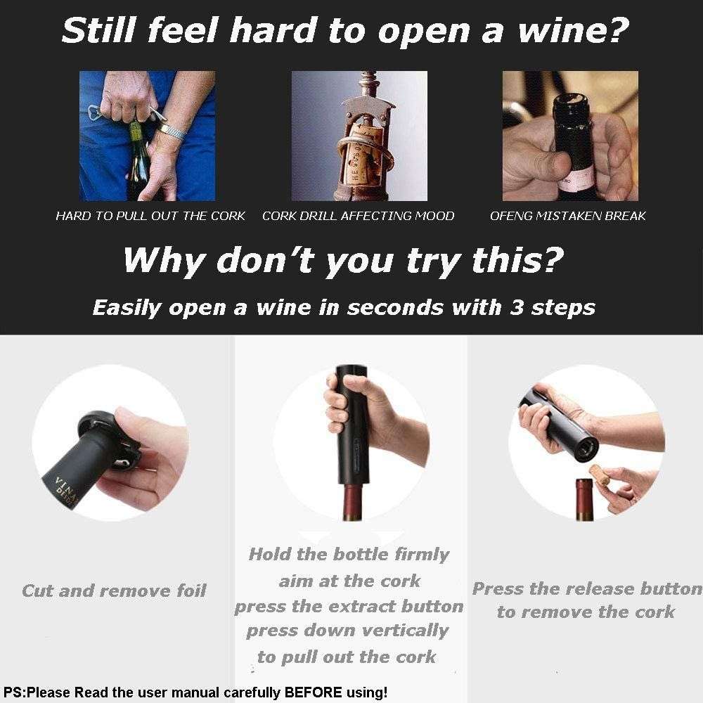 Electric Wine Opener Set
