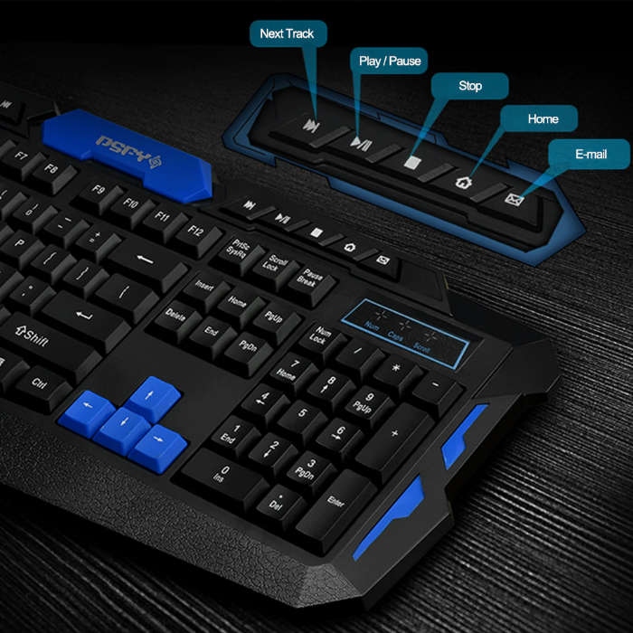 Wireless Keyboard & Mouse Combo HK8100 2.4GHz