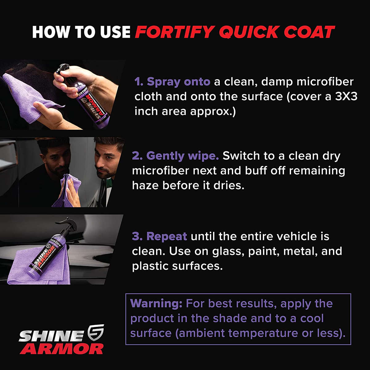 SHINE ARMOR Ceramic Coating Fortify Quick Coat