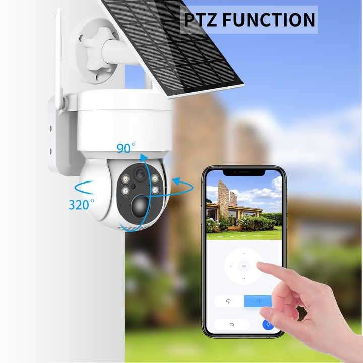 Solar Powered Rechargeable Wi-Fi camera Wireless Security Camera