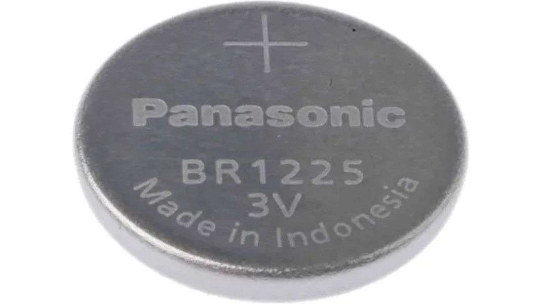 Panasonic (BR1225) Button Battery, 3V, 12.5mm Diameter