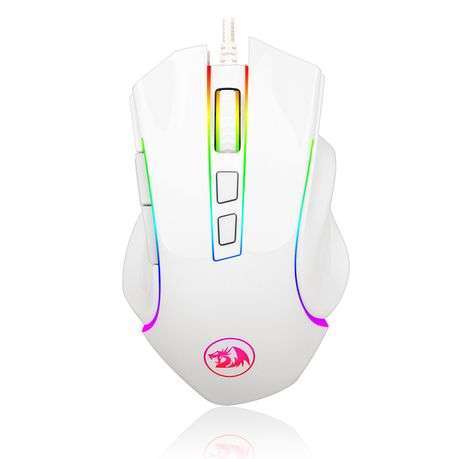 Redragon - Griffin 7200DPI Gaming Mouse - White - Redragon - Griffin 7200DPI Gaming Mouse - White