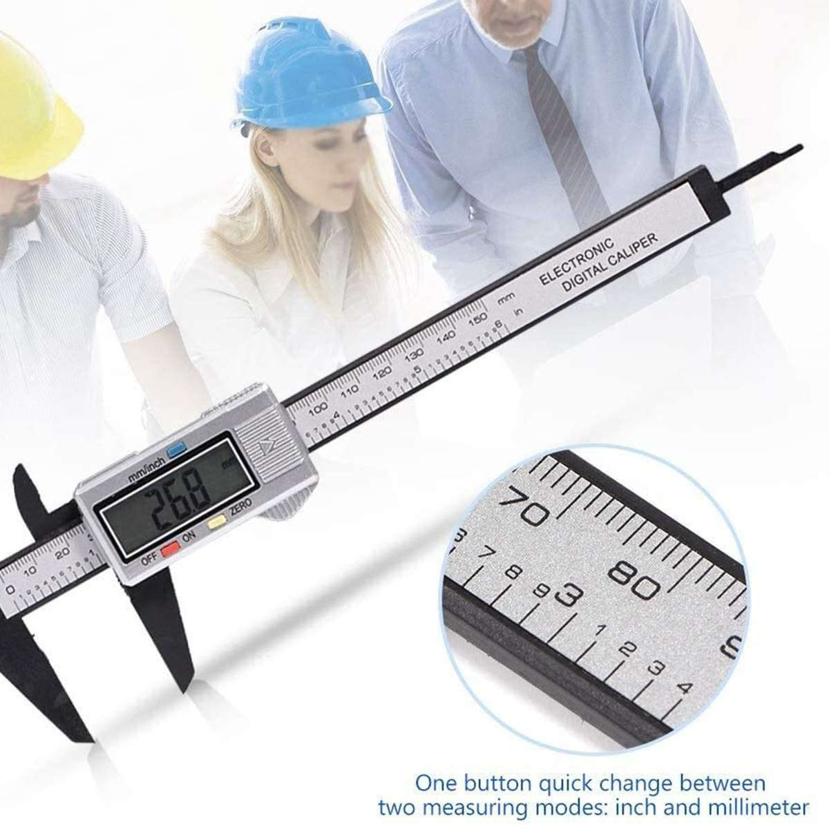 6" Digital Caliper Vernier Gauge Micrometer