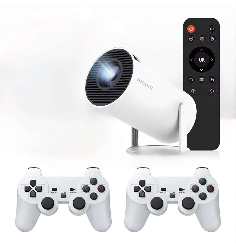 2-in-1  Wireless projector with controllers and remote