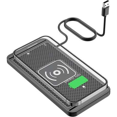 Vehicle Non-Slip Wireless Car Charger, Cuttable - 1m USB