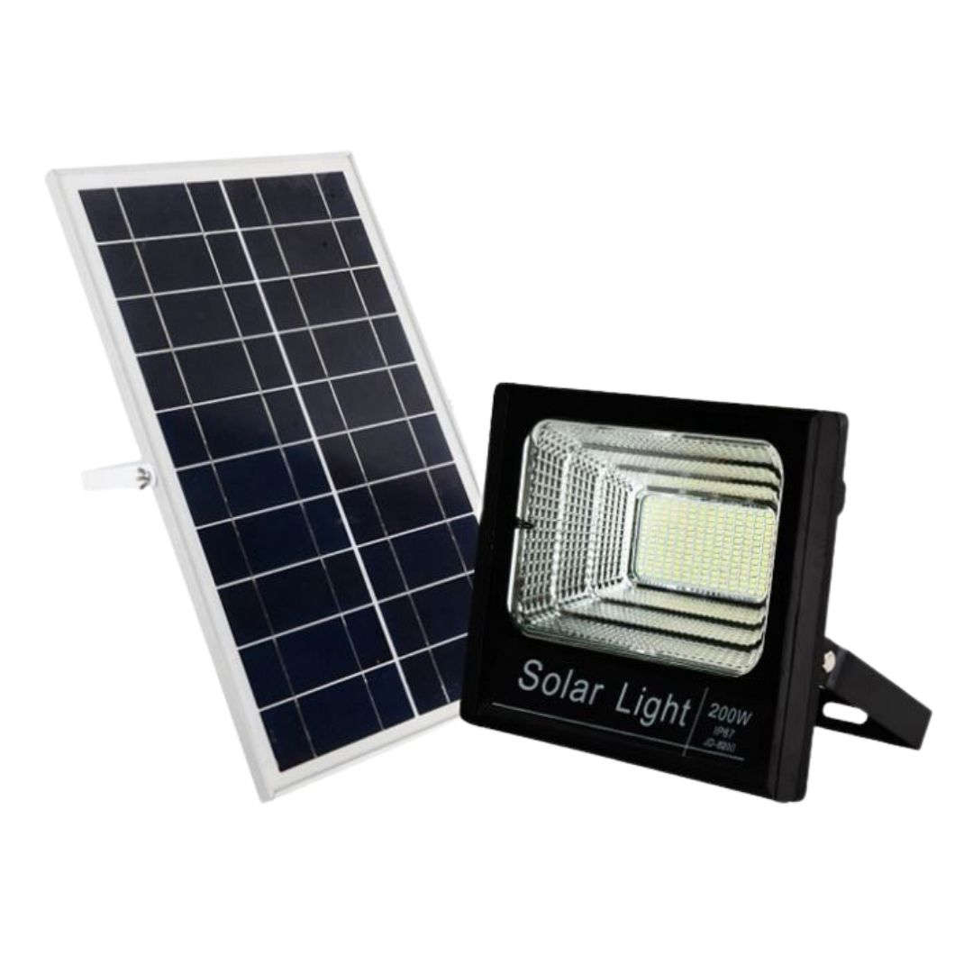 200w Premium LeD Solar Flood Light with Remote-4 Pack