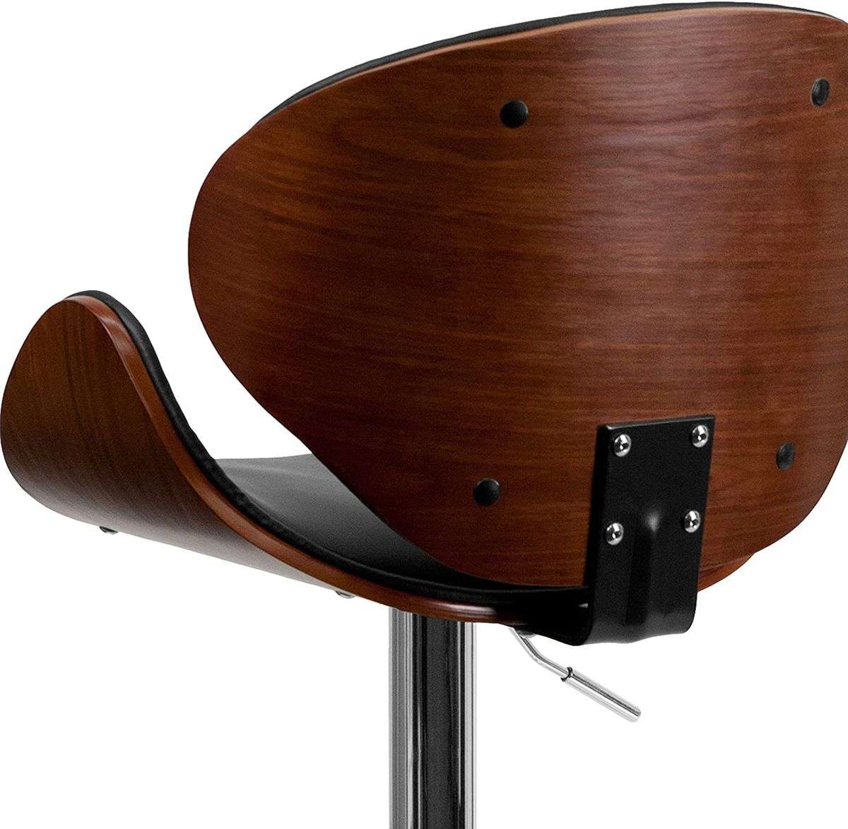 Kitchen / Bar Counter Stools - Set of 2 - Black/Brown