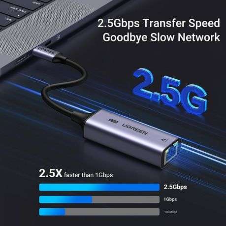 Ugreen - USB3.0 C to 2.5Gbit Ethernet Adapter - Ugreen - USB3.0 C to 2.5Gbit Ethernet Adapter