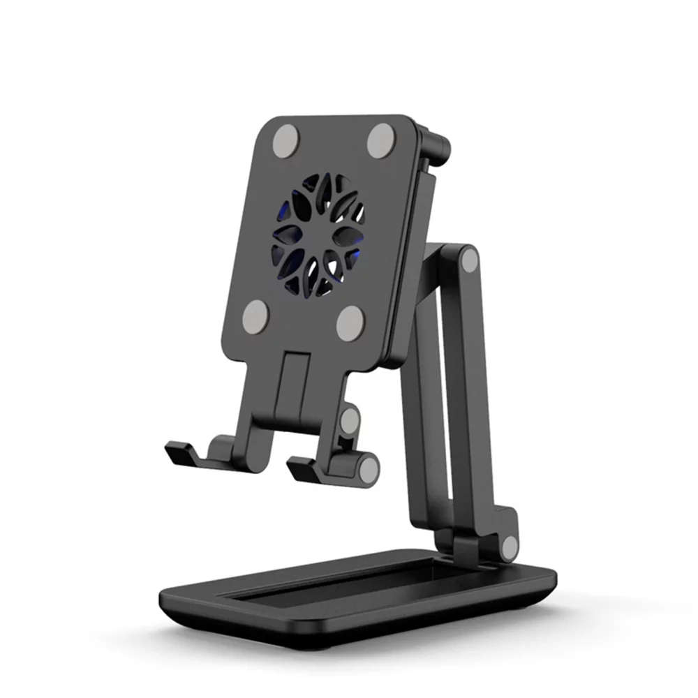 Folding Mobile Phone Cooling Bracket Holder with 2 x Hand lights - Multiple Colors