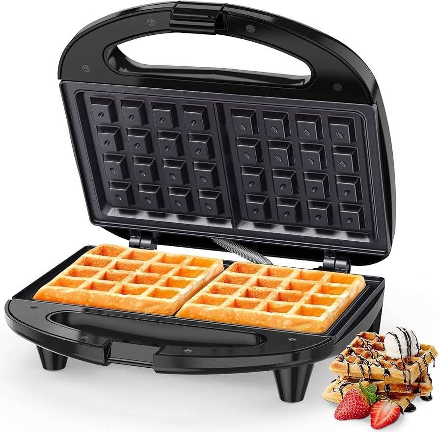 750W 2-Slice Electric Waffle Maker