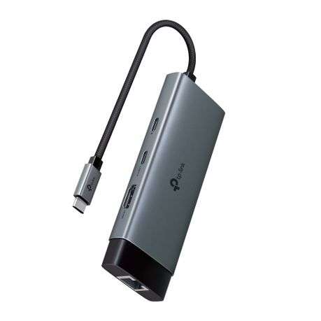 Tp-Link - USB-C 9-in-1 Hub | 4K HDMI | 100W PD | Gigabit LAN | SD/microSD - Tp-Link - USB-C 9-in-...