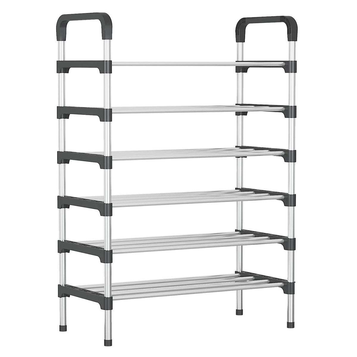6 Layers Shoe Rack - Black