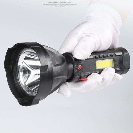 Flashlight with USB Output and Side Lamp Lighting