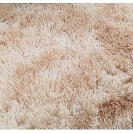 Large Premium Fluffy Carpet/Rug 150X200CM -Light Brown Mix