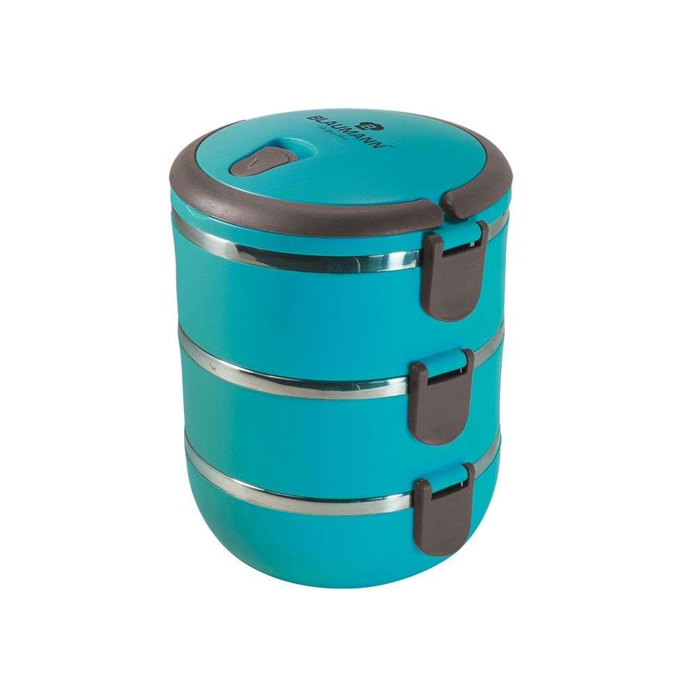 Blaumann Stylish Lunch Box Set with Portable Holder - Blue (DISPLAY MODEL)