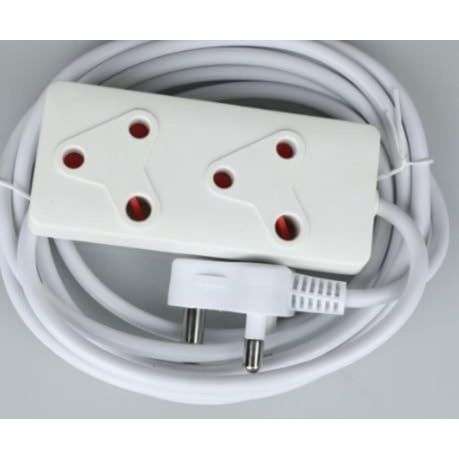 5M 10A Extension Cord with Double Coupler